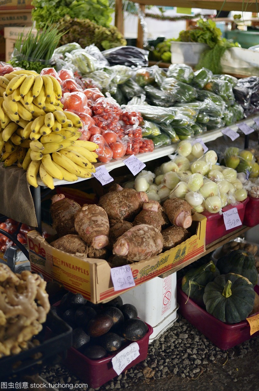 夏威夷大岛希洛农产品市场 热带水果与蔬菜的丰饶之地